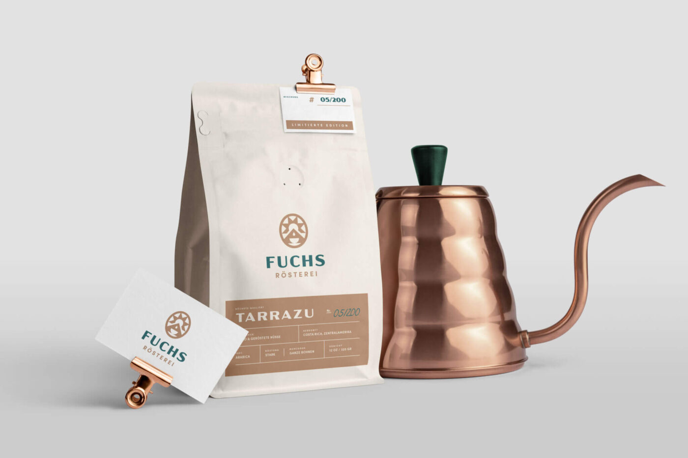 Neues Verpackungsdesign dür die Rösterei Fuchs