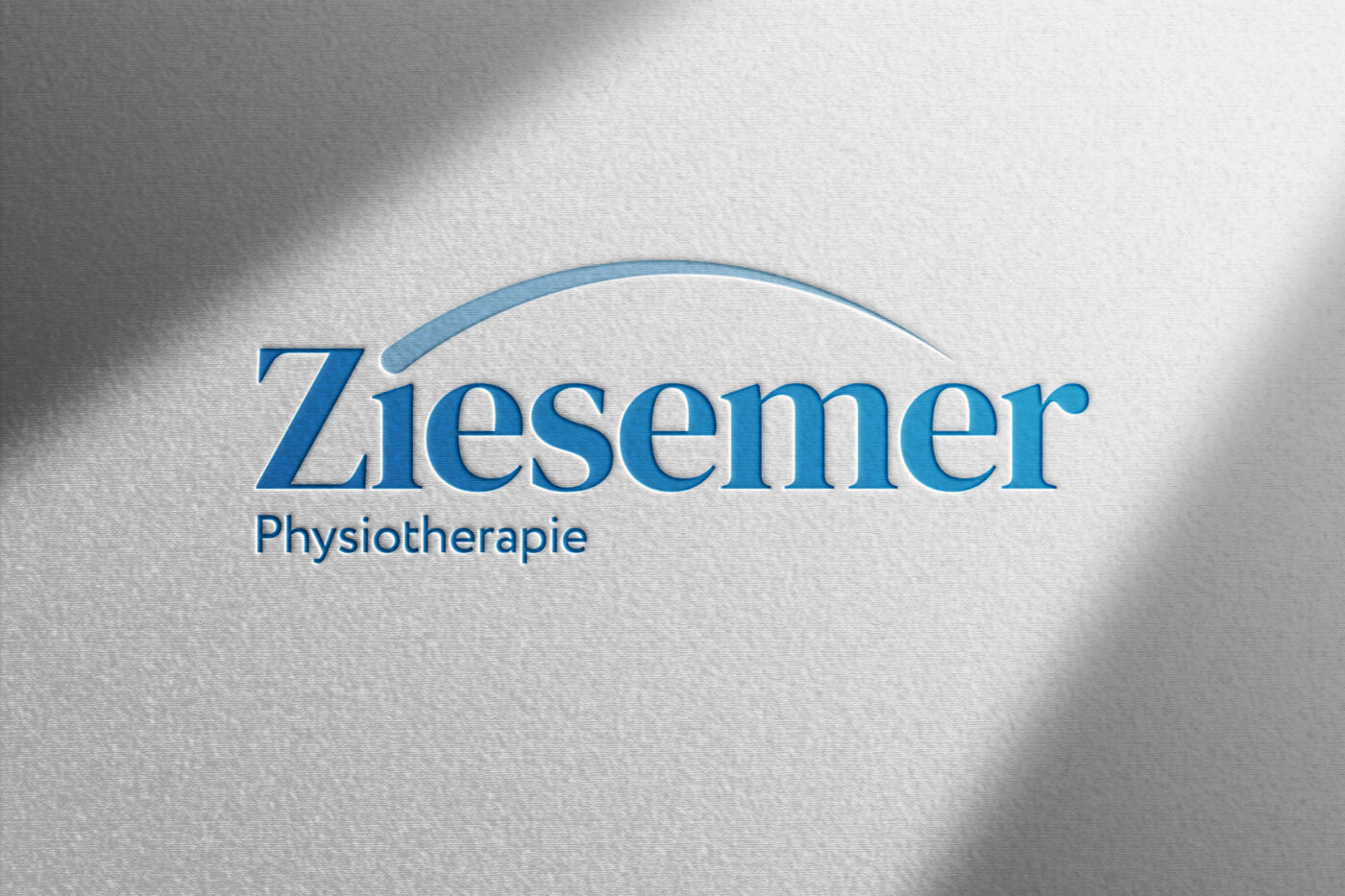 Ziesemer Physiotherapie Logo Veredelung Visitenkarte